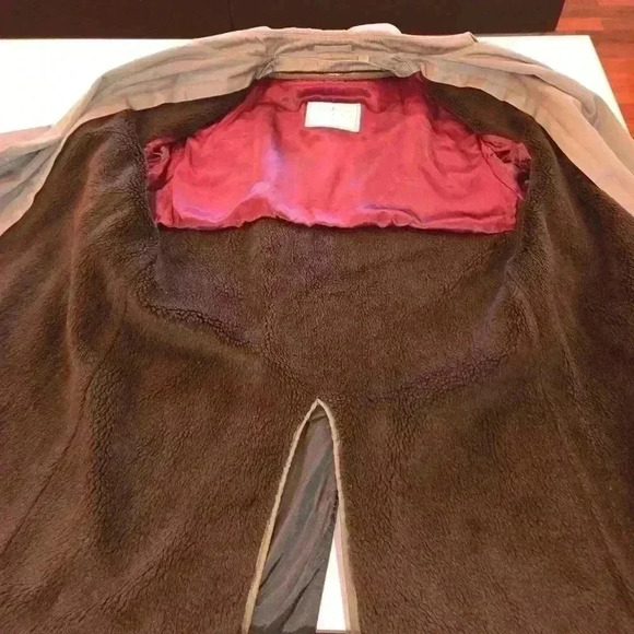VTG London Fog Towne Double Breasted Winter Zip Out Lining Rain Taupe Size 42R - Picture 8 of 13